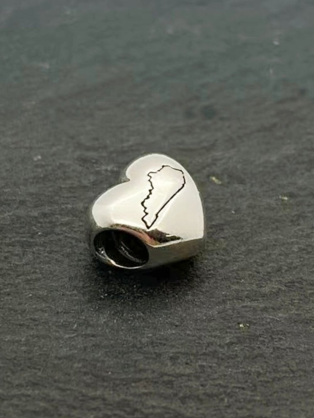 Pandora Y'ALL Kentucky Map Heart Charm Sterling Silver Jewelry